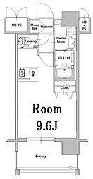 エンクレスト千早 ワンルームの間取図画像