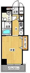 ダイナコートグランドエスタディオ 1Kの間取図画像