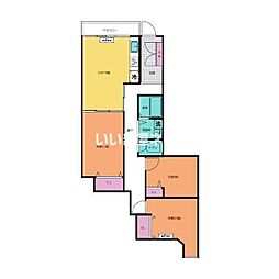 グッドヒルズ海王 3LDKの間取図画像