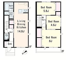 マイオール 3LDKの間取図画像