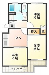 Lumiere・Mai2 3DKの間取図画像