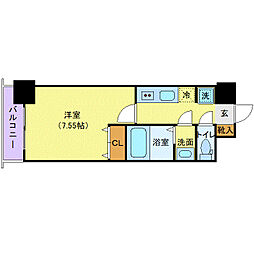 Nasic仙台東口 1Kの間取図画像