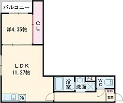 VIVACE VERIT 1LDKの間取図画像