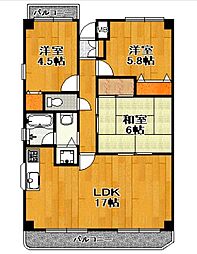 ラフィーネ八千代 3LDKの間取図画像
