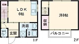 メゾネット宇品御幸 1DKの間取図画像