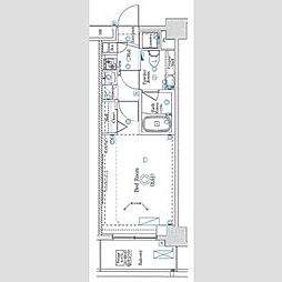 ラフィスタ板橋本町 1Kの間取図画像
