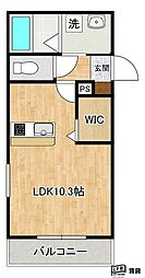 LFB APARTMENT桜木I ワンルームの間取図画像