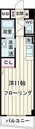 ジャルダン学研住道 1Kの間取図画像
