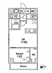 GRANPASEO押上八広 1LDKの間取図画像