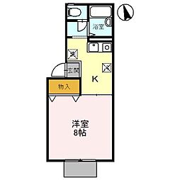 コーポ・ナガハラ 1Kの間取図画像