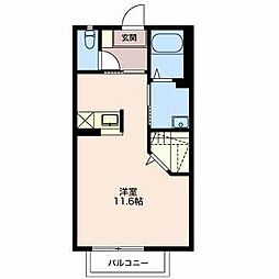 AC岡崎2 ワンルームの間取図画像
