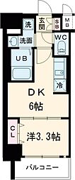プレリス丸の内オーレル 1DKの間取図画像