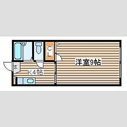 ロイヤルクレスト 1Kの間取図画像