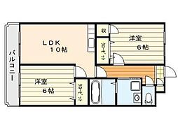 ベラーノ71 2LDKの間取図画像