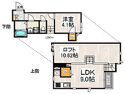 CB千早南カミーノ 1LDKの間取図画像