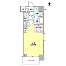 モンレーヴ錦糸町 ワンルームの間取図画像