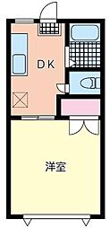 エスポワール 1Kの間取図画像