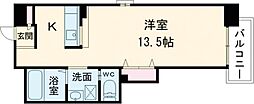 TKアンバーコート大町 ワンルームの間取図画像