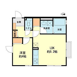 fort 3 1LDKの間取図画像