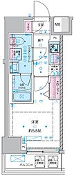 GENOVIA西川口III 1Kの間取図画像