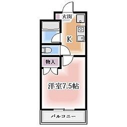 GB2 1Kの間取図画像