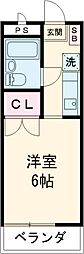 シャトー霞台 ワンルームの間取図画像