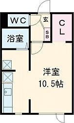 SATOMISTAY ワンルームの間取図画像
