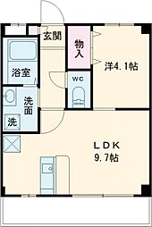 カーロ・セッテ 1LDKの間取図画像