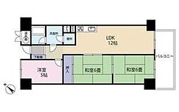 シャトー・ドメール須磨 3LDKの間取図画像