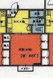 サン・ルーチェ 1DKの間取図画像