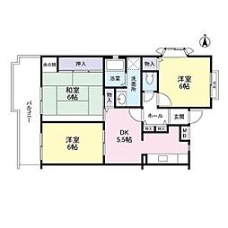 UR都市機構エステート南平野 3DKの間取図画像