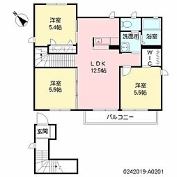 シャーメゾン明和 3LDKの間取図画像