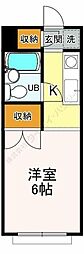 フリーダム一橋学園 ワンルームの間取図画像