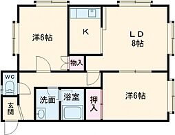 クリスタルハーモニー15 2LDKの間取図画像