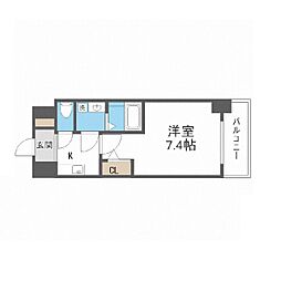アプリーレ中之島 1Kの間取図画像