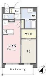 コンシェリアOZU 1LDKの間取図画像
