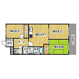 シャトー・レイク・ルイーズ 3LDKの間取図画像