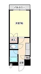 yardhouse17 1Kの間取図画像