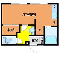 第一アパート ワンルームの間取図画像
