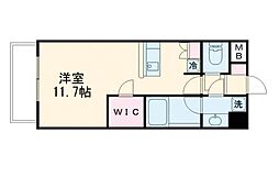 ソフィア九品寺 ワンルームの間取図画像