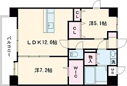 上益城郡御船町大字小坂マンション 2LDKの間取図画像