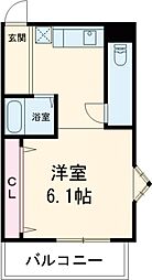 エール向陽 ワンルームの間取図画像