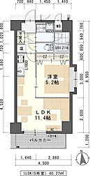 パークサイドレジデンス榴岡 1LDKの間取図画像