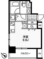 アーバンフラッツ町田 ワンルームの間取図画像