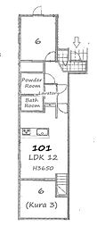 CRAFT HOUSE KUNITACHI 2LDKの間取図画像