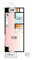 ジュネパレス海老名2 ワンルームの間取図画像