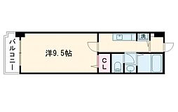 ナイスマンション九品寺 ワンルームの間取図画像