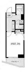サン・ファースト 1Kの間取図画像