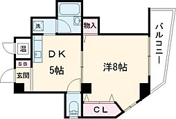 YMハイツ 1DKの間取図画像