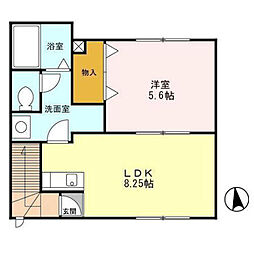 ルグラン21 1LDKの間取図画像